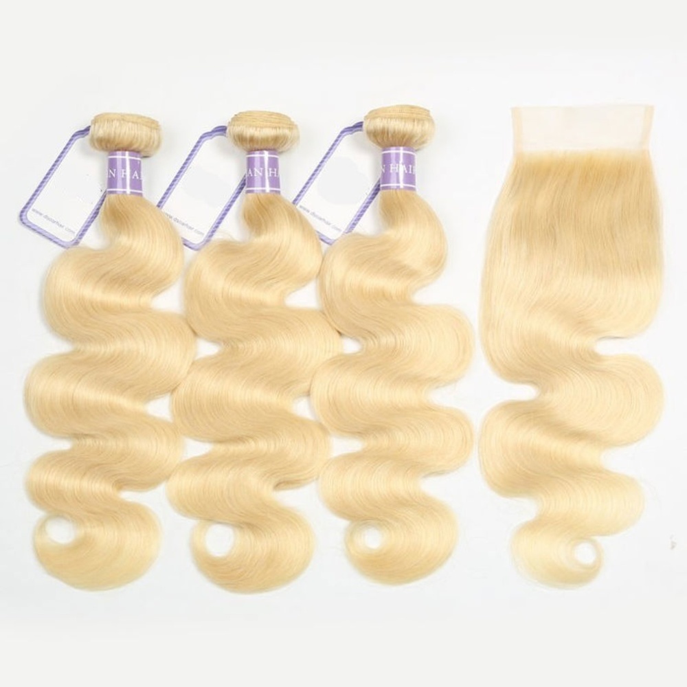 3 Bundle Peruvian Hair Full Body Wave+4x4 Closure - Picture 2 of 8